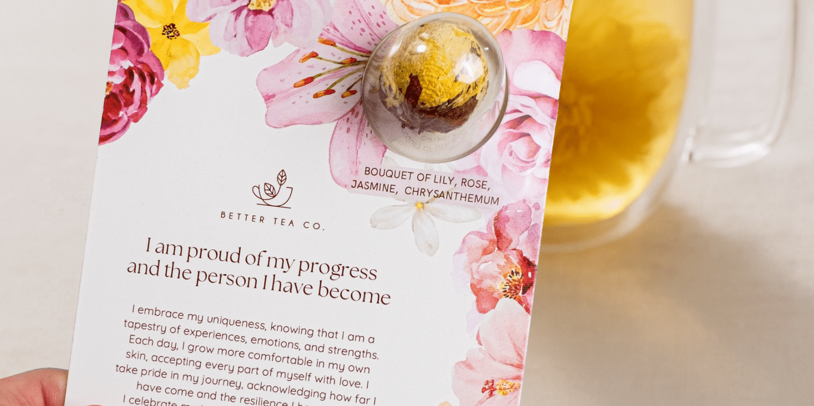 Blooming Tea Affirmation Greeting Card - Better Tea Co.