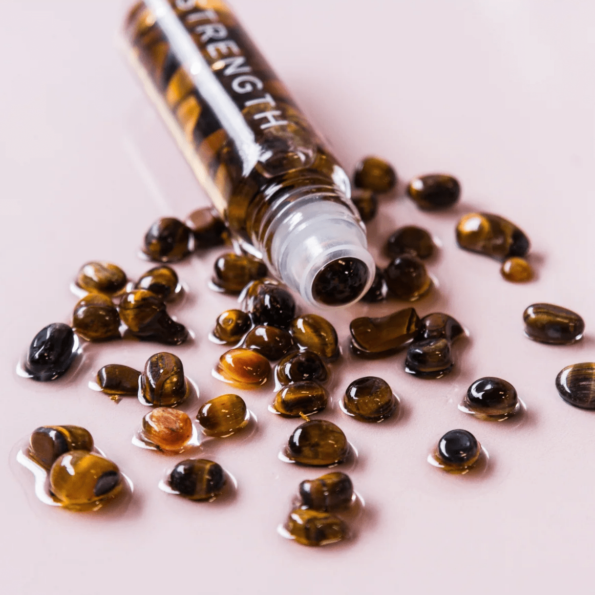 Strength - Essential Oil Roller with Tiger‘s Eye 10ml - Better Tea Co.